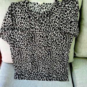 JCrew Leopard Print Sweater